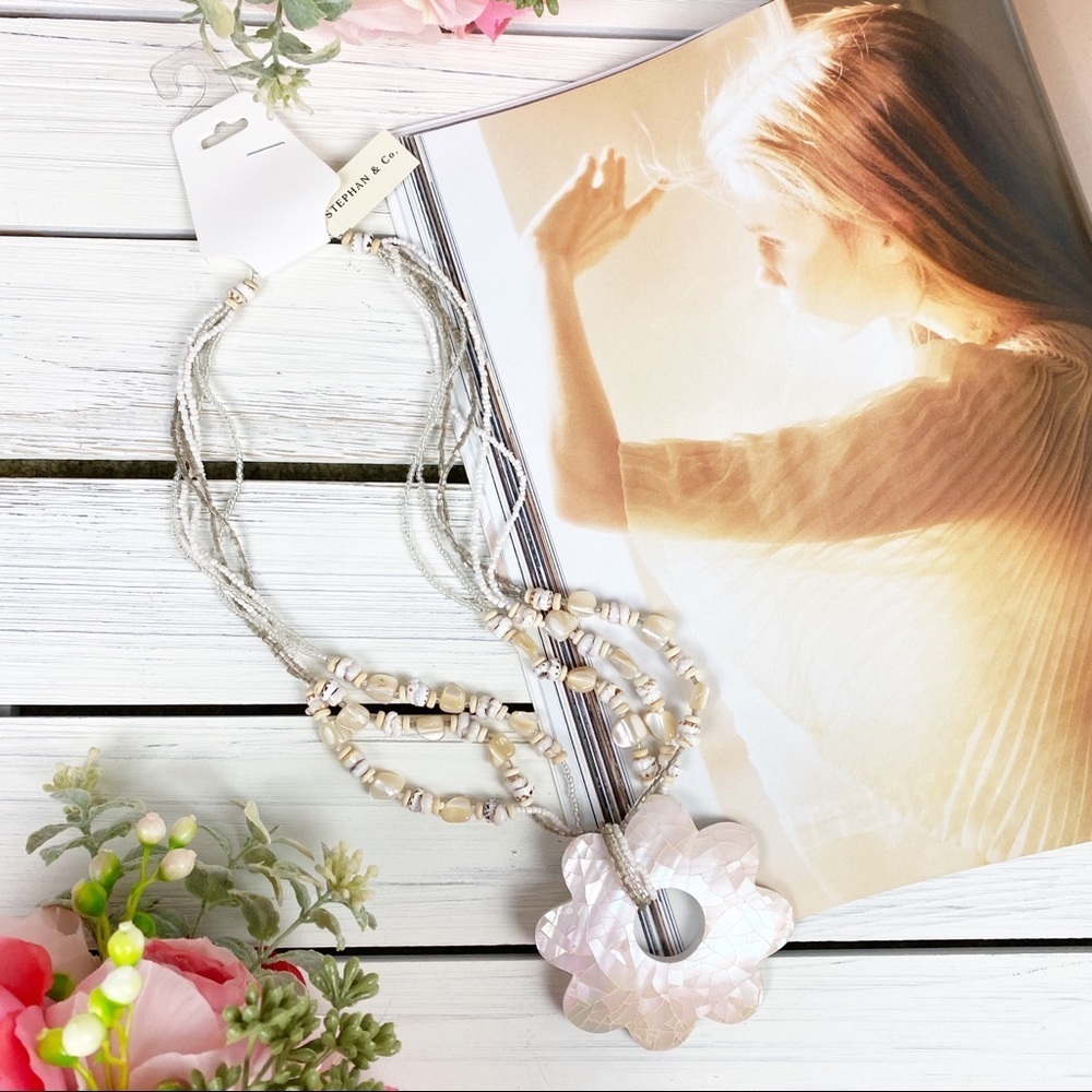 Bohemian Style Boho Floral Statement Necklace